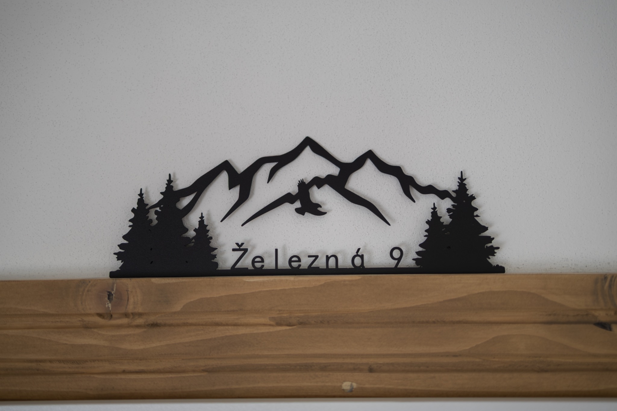 Dekorace s logem Železná 9